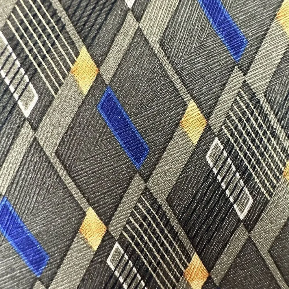 Alexander‎ Julian Colours Men's 100% Silk Neck Tie Olive Green Geometric Print